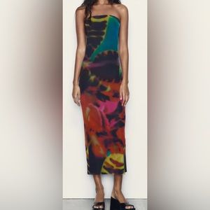 ZARA STRAPLESS DRESS